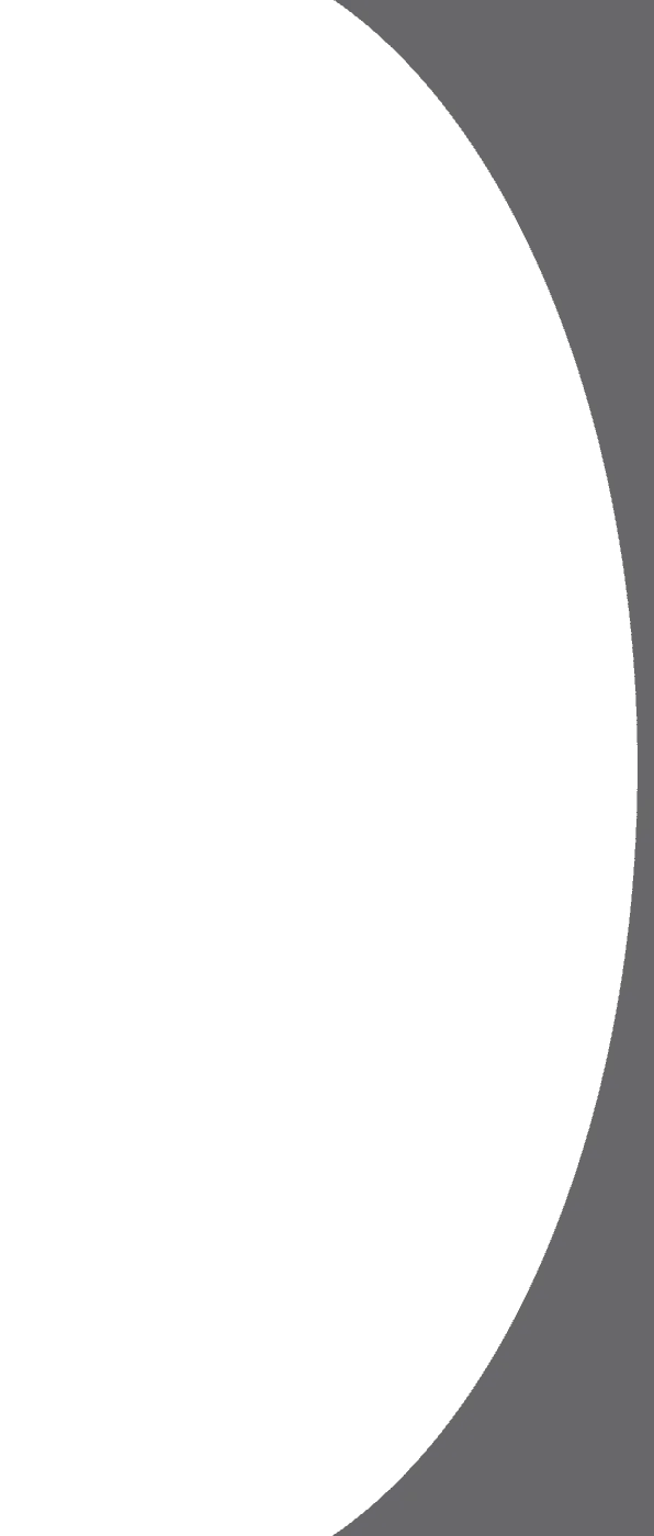 A graphic with a dark green semi-circle on the left side against a dark gray background on the right.